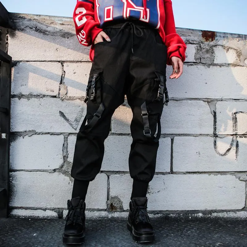 Women's Nylon High-Waist Joggers With Pockets