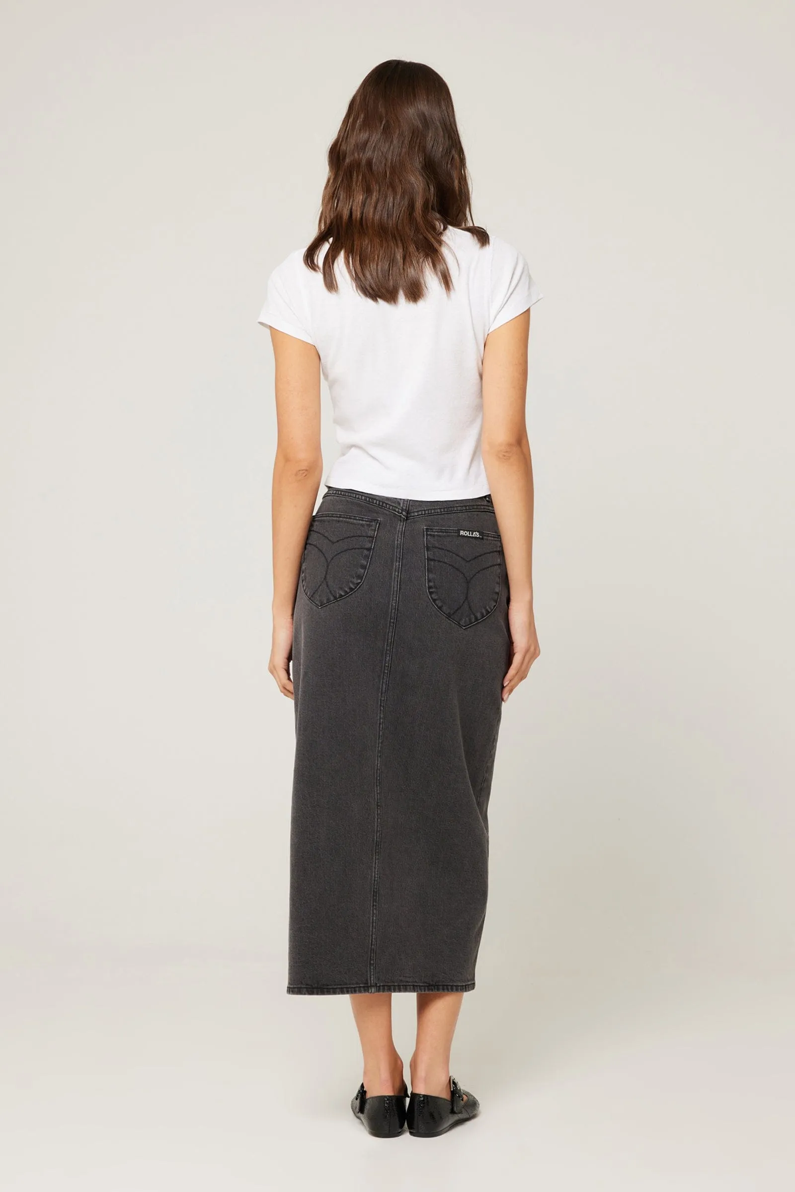 Worn Black Sailor Skirt