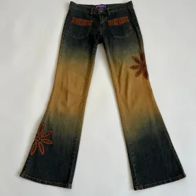 Y2K boho ombré jeans (M)