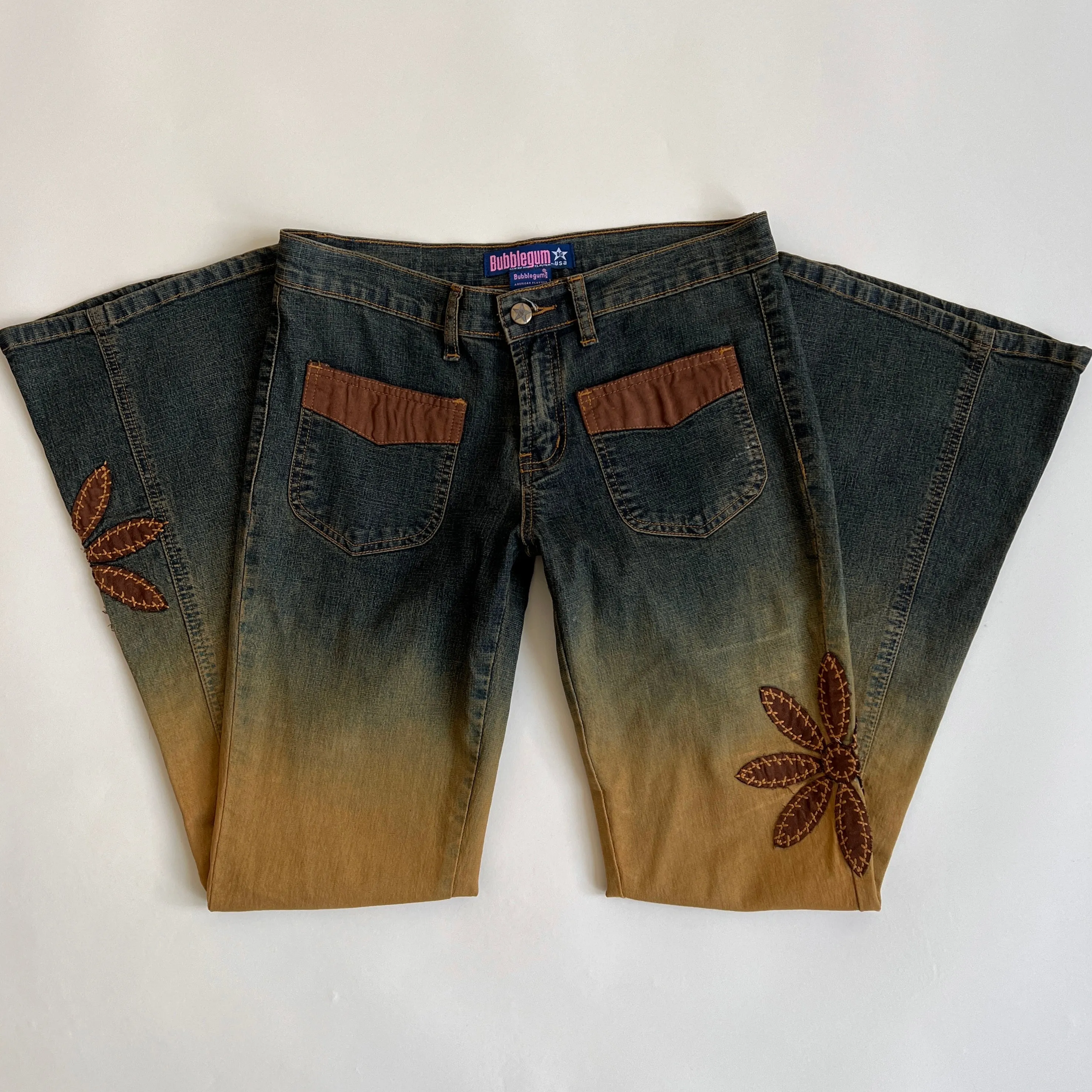Y2K boho ombré jeans (M)