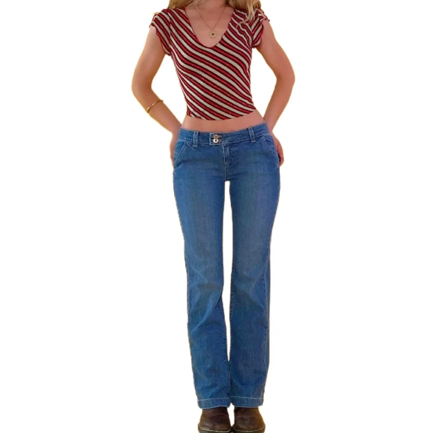 Y2k DKNY low rise jeans