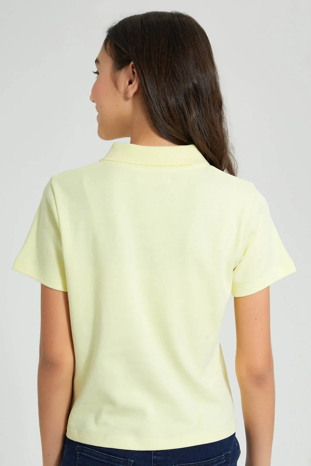 Yellow Cropped Top