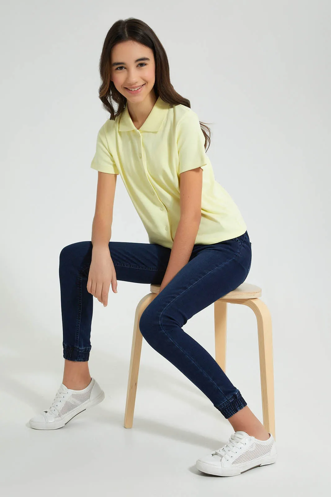 Yellow Cropped Top