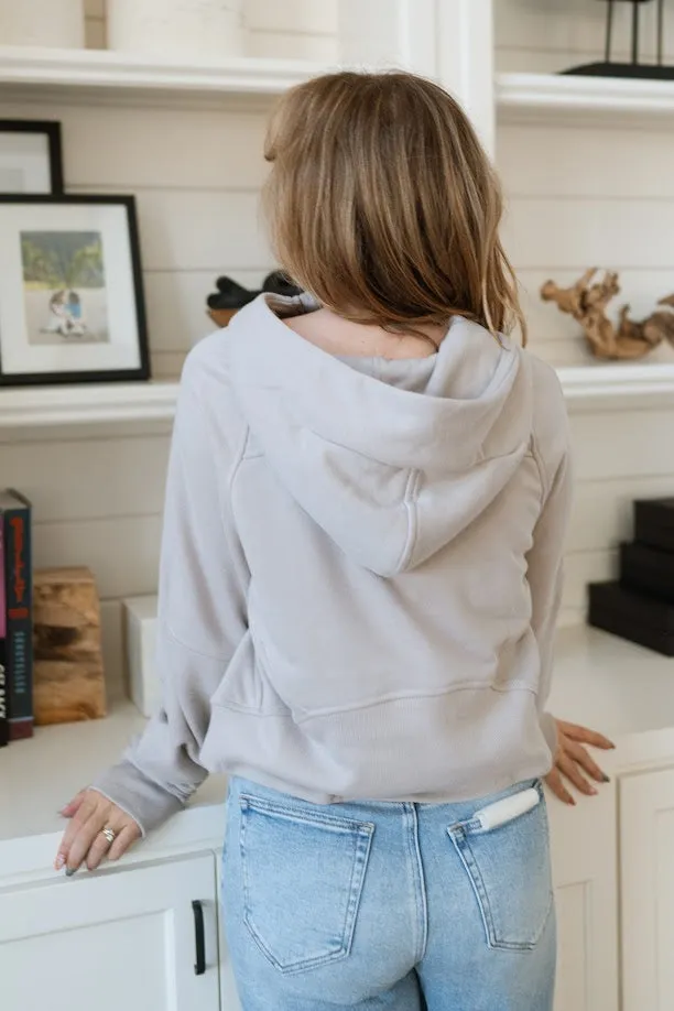 Zabelle French Terry Hoodie - Taupe